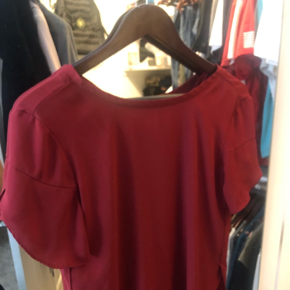 Loft Red Blouse